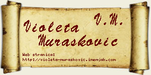 Violeta Murašković vizit kartica
